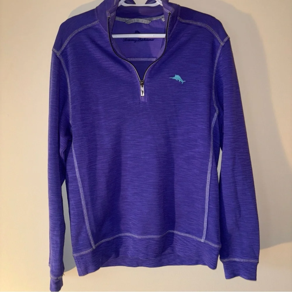 Tommy Bahama Men's Purple Pullover - Picture 1 of 9